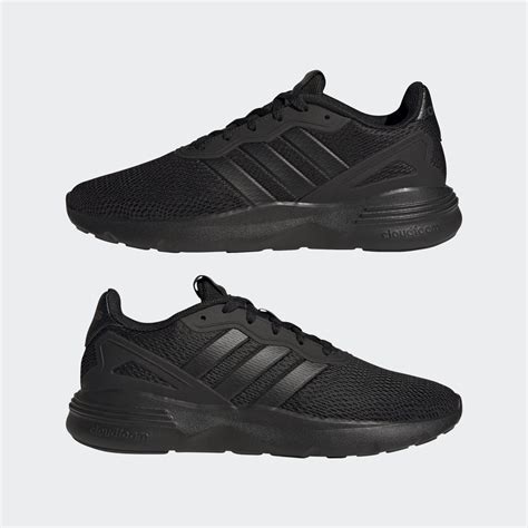 adidas cloudfoam race zwart|adidas cloudfoam black high tops.